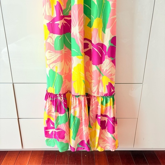 Shoshanna Tropical Print Silk Maxi Dress - Picture 4 of 13